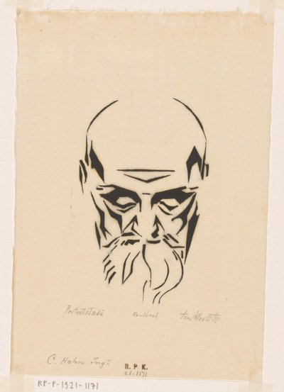 Porträtt av Carl Hohn av Johannes Frederik Engelbert ten Klooster (signed by artist)