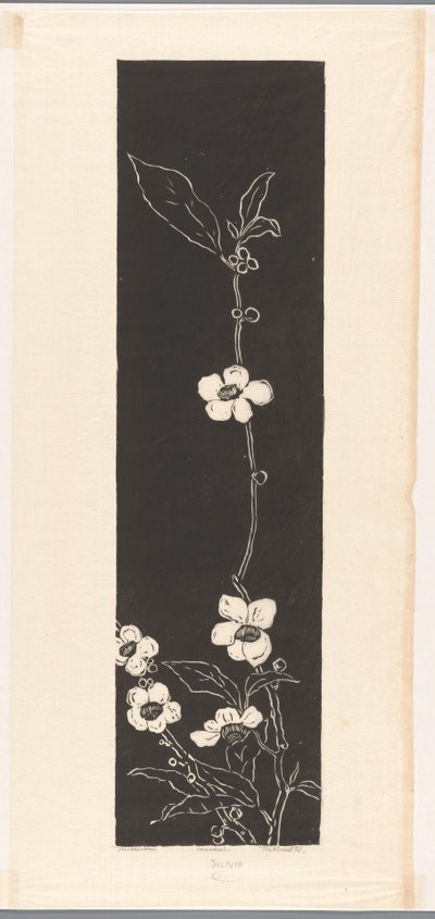 Tea Blossom (originaltitel på objekt) av Johannes Frederik Engelbert ten Klooster (signed by artist)