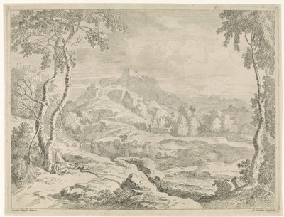 Landskap med herdar Landskap efter Gaspar Poussin (serietitel) av Johannes Glauber