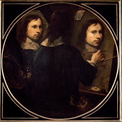 Självporträttmålning av Johannes Gumpp (1626-?) 1646 sön. 88,5x89 cm Florens, Galleria degli Uffizi (Kontor) av Johannes Gumpp