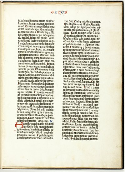 Gutenbergs bibelblad av Johannes Gutenberg