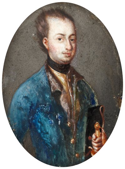 Porträtt av kung Karl XII av Sverige 1682-1718 av Johannes Heinrich Möller