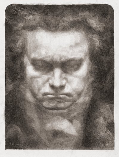 Ludwig van Beethoven, porträtt av Johannes Hendricus Fekkes
