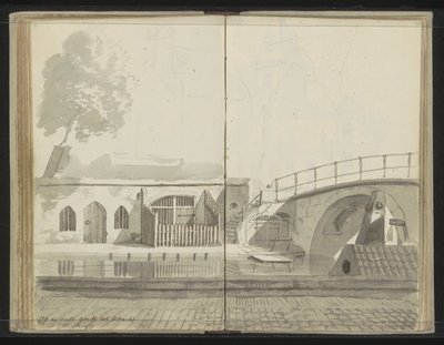 Weesbrug över Oudegracht i Utrecht av Johannes Huibert Prins
