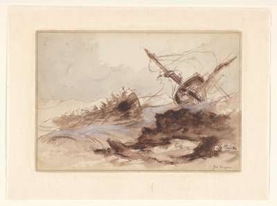Förlisning av Johannes Huygens (signed by artist)