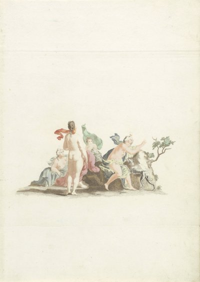 Diana och hennes nymfer av Johannes Jacobsz van den Aveele (attributed to)