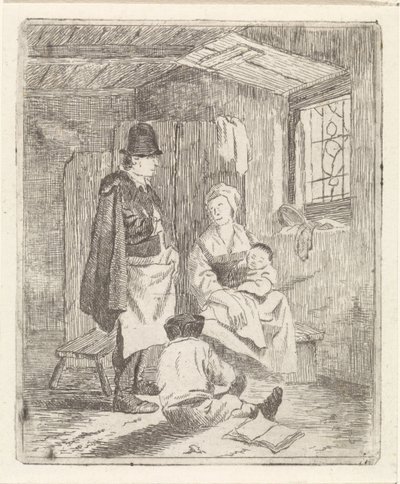 Familj i interiören av Johannes Janson (possibly)