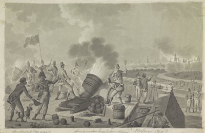 Britternas bombardering av Vlissingen, 1809 av Johannes Jelgerhuis (possibly)