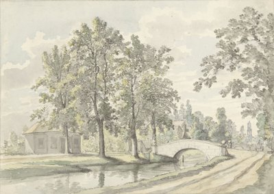 Utsikt över Biltstraat utanför Utrecht av Johannes Jelgerhuis