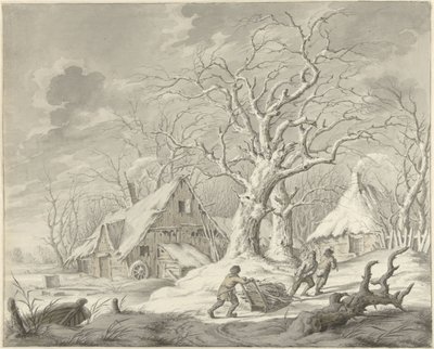 vinterlandskap av Johannes Jelgerhuis