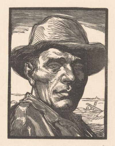 Porträtt av en okänd man av Johannes Josephus Aarts (signed by artist)