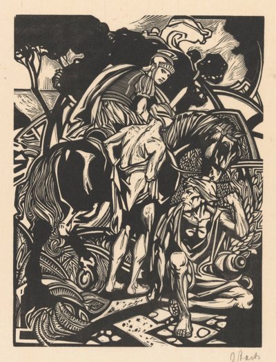 Romersk ryttare till häst av Johannes Josephus Aarts (signed by artist)