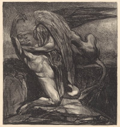 Sfinx med livlös man av Johannes Josephus Aarts (signed by artist)