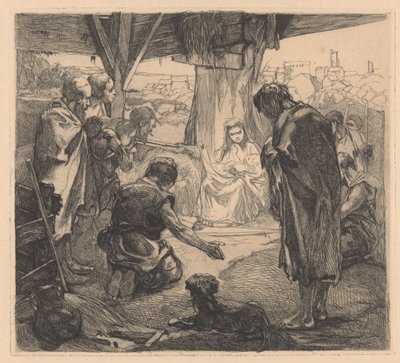 Tillbedjan av herdarna av Johannes Josephus Aarts