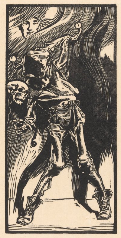 Döden som en harlekin, spelar bilboquet av Johannes Josephus Aarts