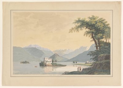 Utsikt över Isola Madre i Lago Maggiore av Johannes Josephus Aarts