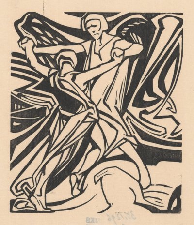 Jakob brottas med ängeln av Johannes Josephus Aarts