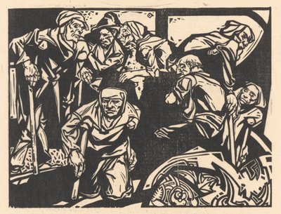 Män med kryckor av Johannes Josephus Aarts