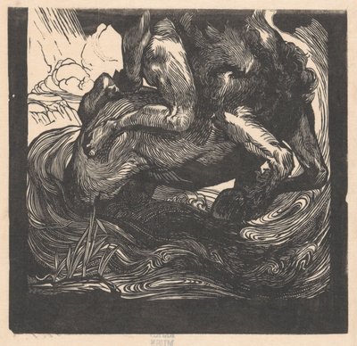 Nedre halvan av en kentaur av Johannes Josephus Aarts