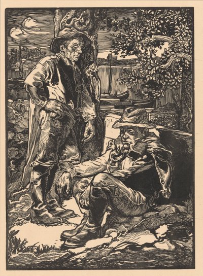 Vilande polderarbetare av Johannes Josephus Aarts