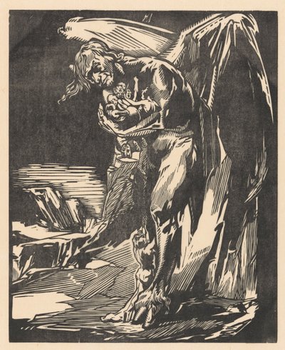 Satan med figurer i famnen av Johannes Josephus Aarts