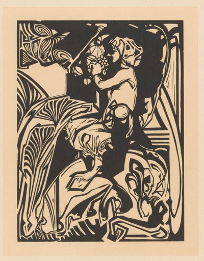 Satyr med druvklase av Johannes Josephus Aarts