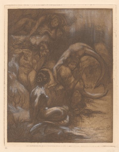 Fem sjöjungfrur av Johannes Josephus Aarts