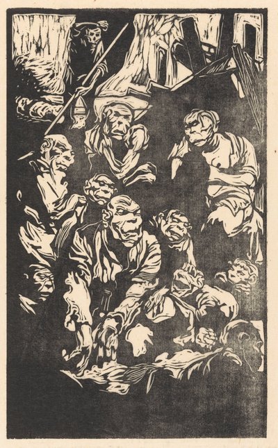 Sittande fantasivarelser av Johannes Josephus Aarts