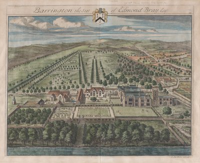 Barrington, The Seat of Edmond Bray, Esq., [1712] återutgiven 1768. av Johannes Kip