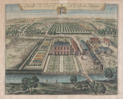 Swell, The Seat of Sir Robert Atkyns, [1712] återutgiven 1768. av Johannes Kip