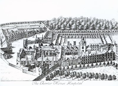 The Charterhouse Hospital, c.1720 av Johannes Kip
