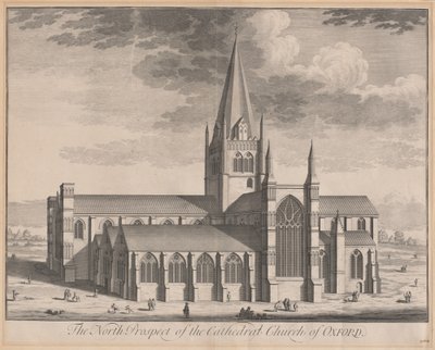 The North Prospect of the Cathedral Church of Oxford av Johannes Kip, after Leendert Knijff