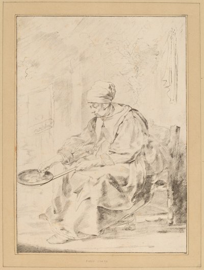 Pannkakskvinna, 1768. av Johannes Kornlein