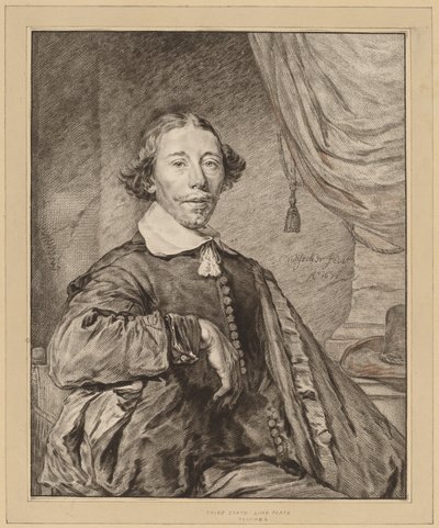 Porträtt av en sittande man, 1771. av Johannes Kornlein
