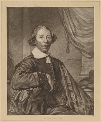 Porträtt av en sittande man, 1771. av Johannes Kornlein