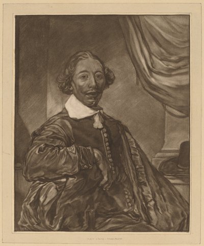 Porträtt av en sittande man, 1771. av Johannes Kornlein