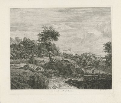 Stenigt landskap av Johannes Pieter de Frey