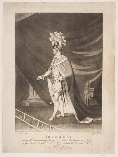 Frederik VI i uniform av Johannes Senn