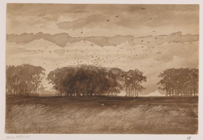 Rookery i Norra Brabant av Johannes Tavenraat (signed by artist)