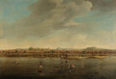 Utsikt över kantonen i Kina, ca. 1662-3 av Johannes Vinckeboons