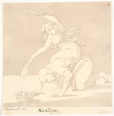 "Xantippe" av Johannes Wiedewelt