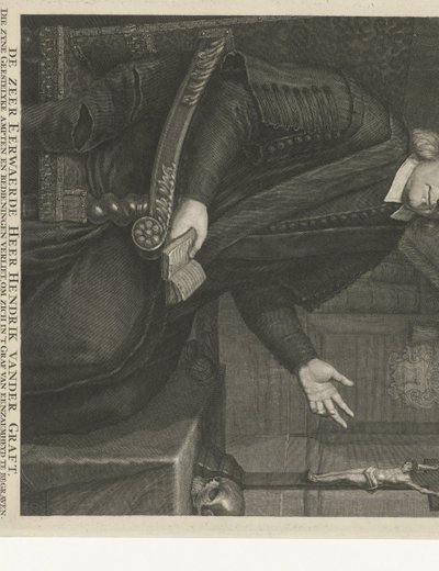 Porträtt av Hendrik van der Graft av Johannes Willemsz. Munnickhuysen