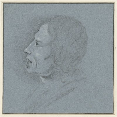 Självporträtt av konstnären Johannes Ziesenis av Johannes Ziesenis