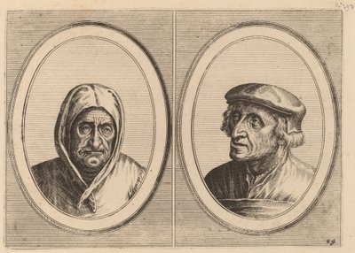 "Aecht Sonder-ziel" och "Heertje Al-te-mooy" av Johannes and Lucas van Doetechum after Pieter Bruegel the Elder