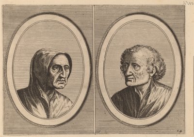 "Erlijcke Lyn" och "Snoepighe Steeve" av Johannes and Lucas van Doetechum after Pieter Bruegel the Elder