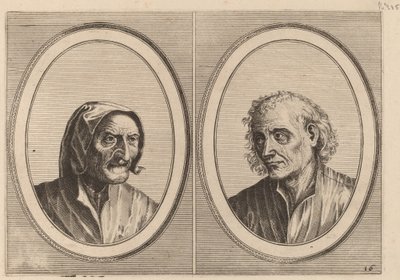 "Foockel Frons-muyl" och "Pietje Hard-loop" av Johannes and Lucas van Doetechum after Pieter Bruegel the Elder