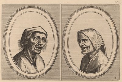 "Goe Geurtjen" och "Kribbighe Babbe" av Johannes and Lucas van Doetechum after Pieter Bruegel the Elder