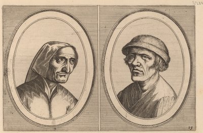 "Maey Veeghde-pot" och "Pannetje Vet" av Johannes and Lucas van Doetechum after Pieter Bruegel the Elder