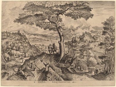 Soldater i vila av Johannes and Lucas van Doetechum after Pieter Bruegel the Elder