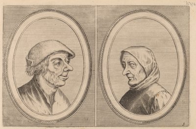 "Mondighe Melis" och "Smeerighe Els" av Johannes and Lucas van Doetechum after Pieter Bruegel the Elder